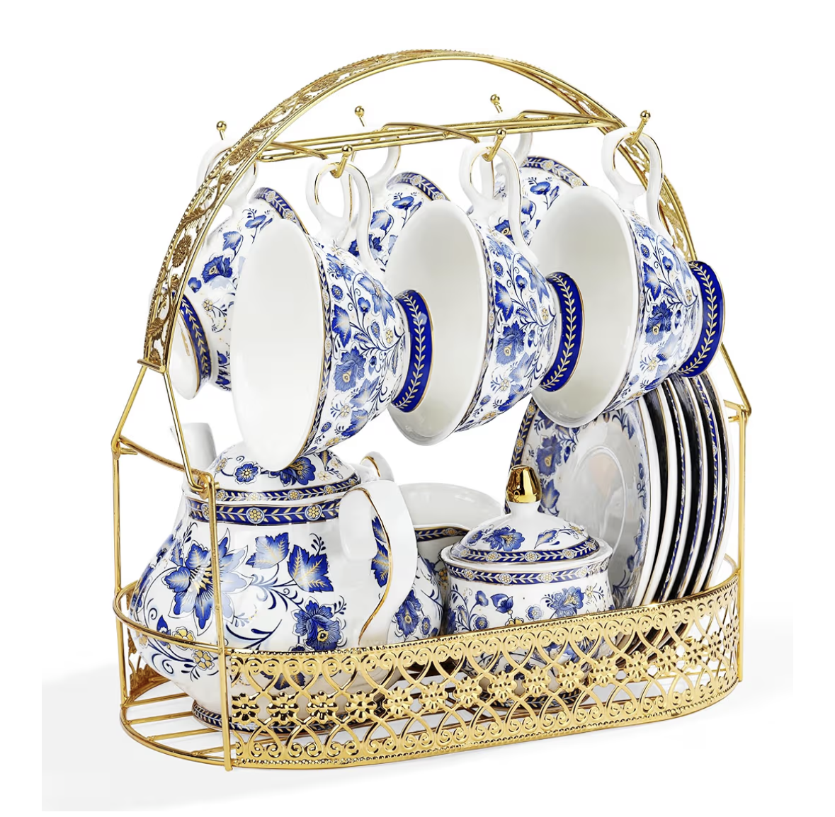 Porcelain Tea Set for Book Club Hosts