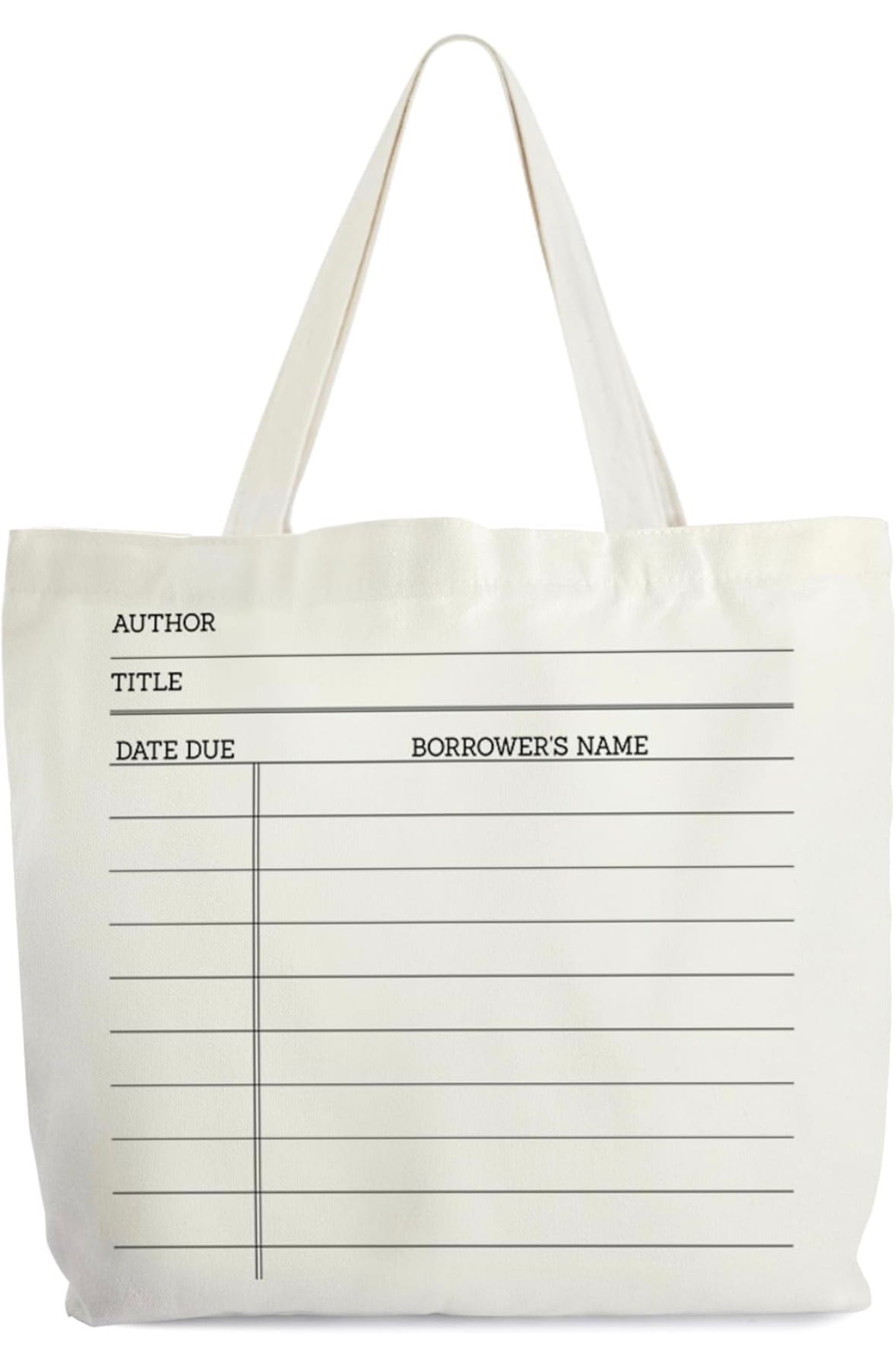 Library Book Due Date Tote Bag